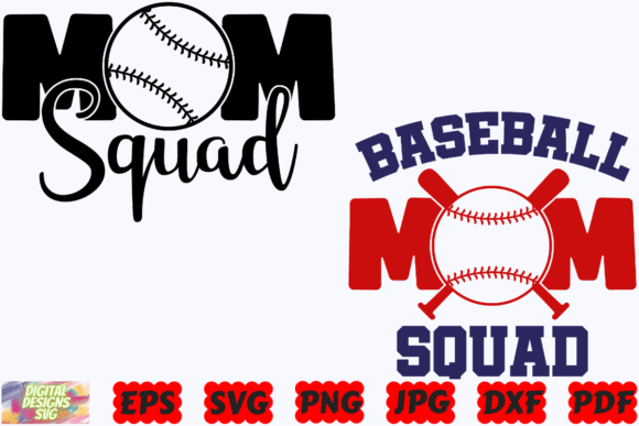 Baseball Mom Squad SVG: A Versatile Graphic Design Asset for Crafts and Blogs
