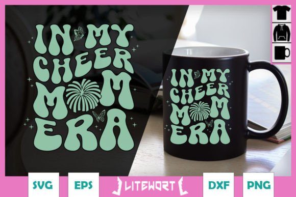 In My Cheer Mom Era SVG: A Versatile Graphic Design Asset for Crafts and Branding