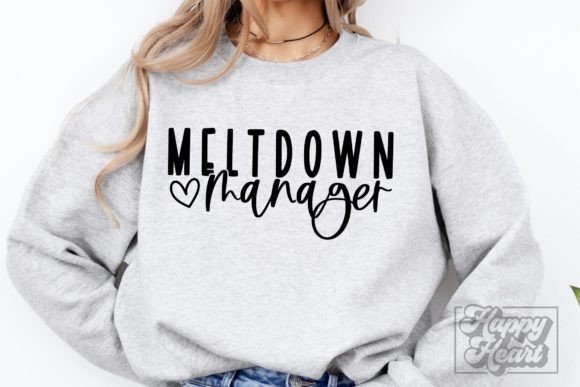 Meltdown Manager SVG - A Crafts-Friendly Graphic for Mom Life Branding