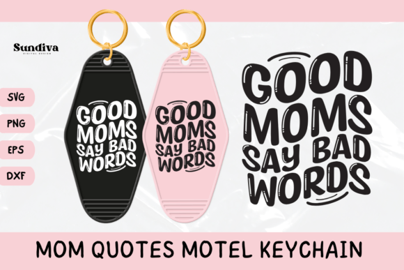 Mom Motel Keychain SVG Mom Sayings 11: A Design Asset for Crafts and Graphics
