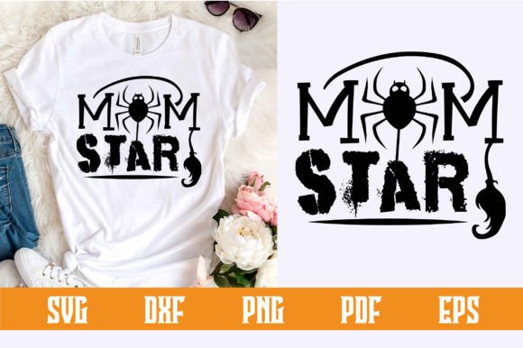 Mom Star SVG Design: A Versatile Graphic for Crafts and Commercial Projects