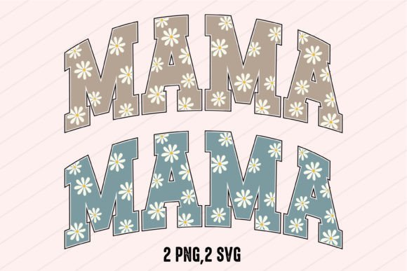 Mothers Day Mama Mom Retro SVG PNG – A Graphic Design Asset for Crafts and Creative Projects