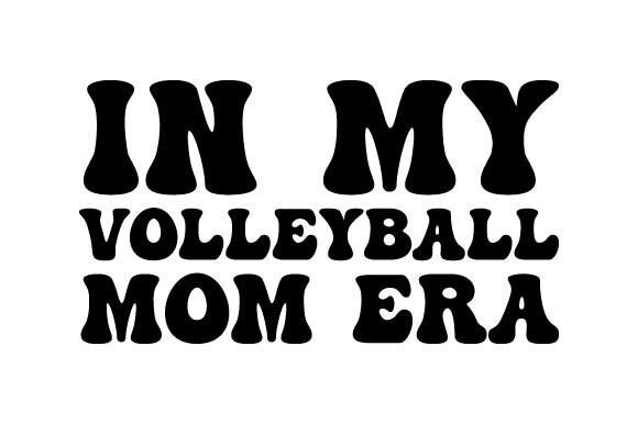 Retro in My Volleyball Mom Era SVG: A Timeless Graphic Design Asset for Creative Publishers