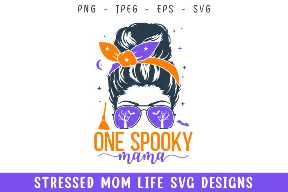 Spooky Mama SVG Design: A Versatile Graphic for Crafts and Merch