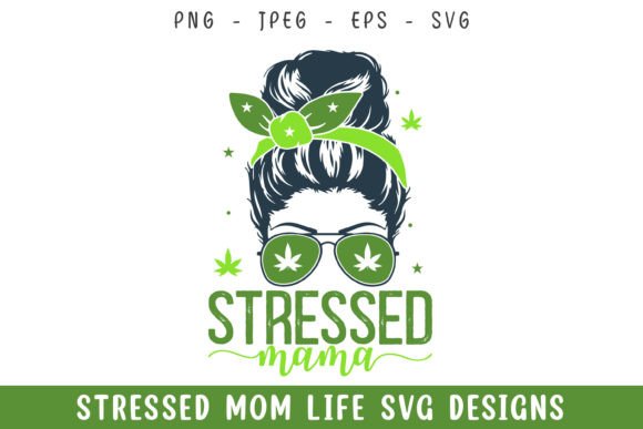 Stressed Mama SVG Design: A Versatile Graphic for Crafts and Branding