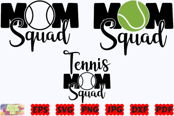 Tennis Mom Squad SVG: A Versatile Graphics Asset for Crafts and Sport-Themed Projects